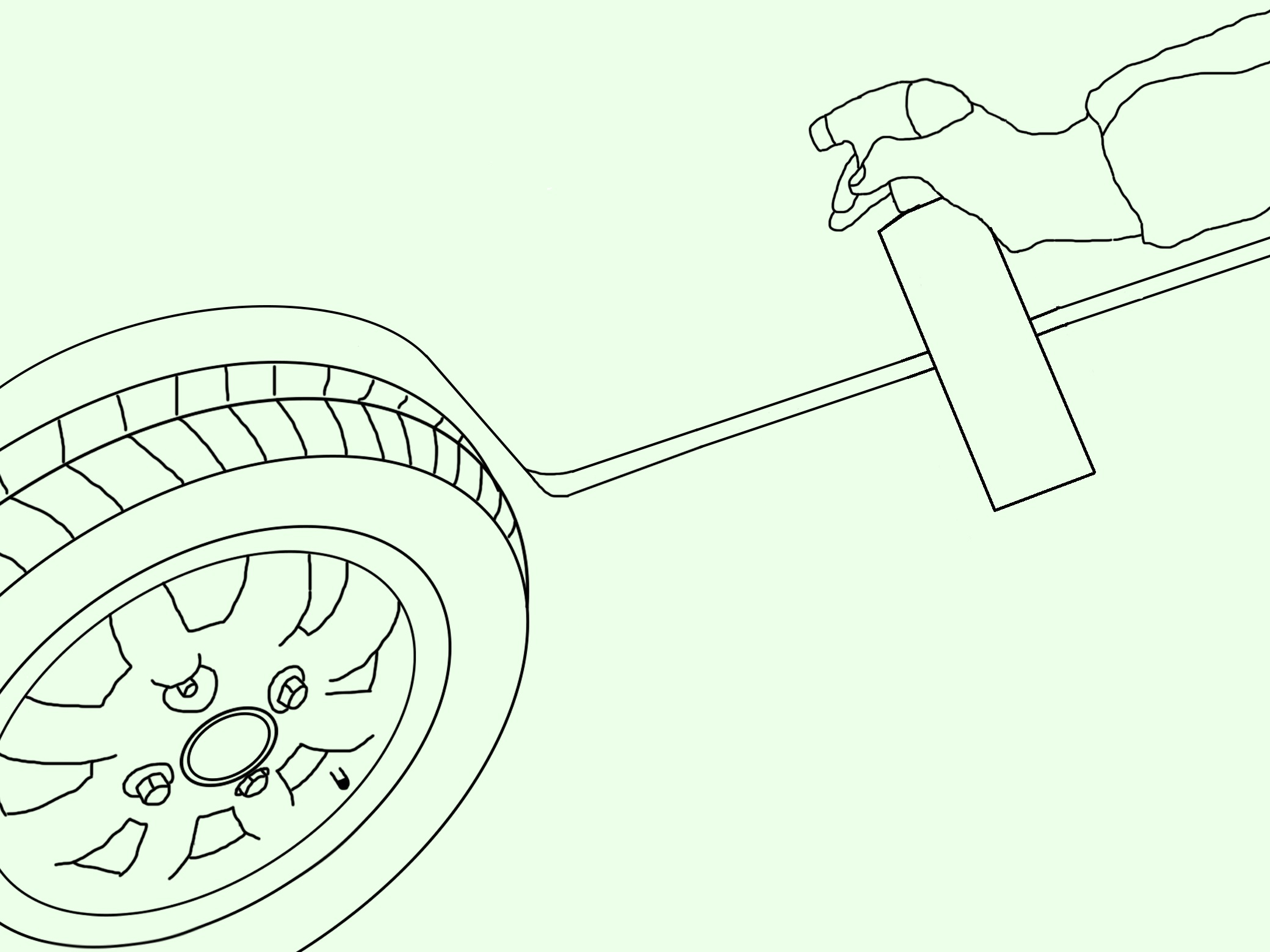 Spraying ClasX Road Rinse